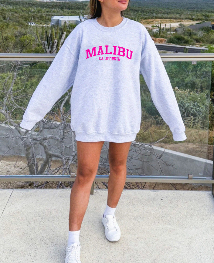 Kvinders sweatshirt med afslappet California-logo og blødt materiale Stilla