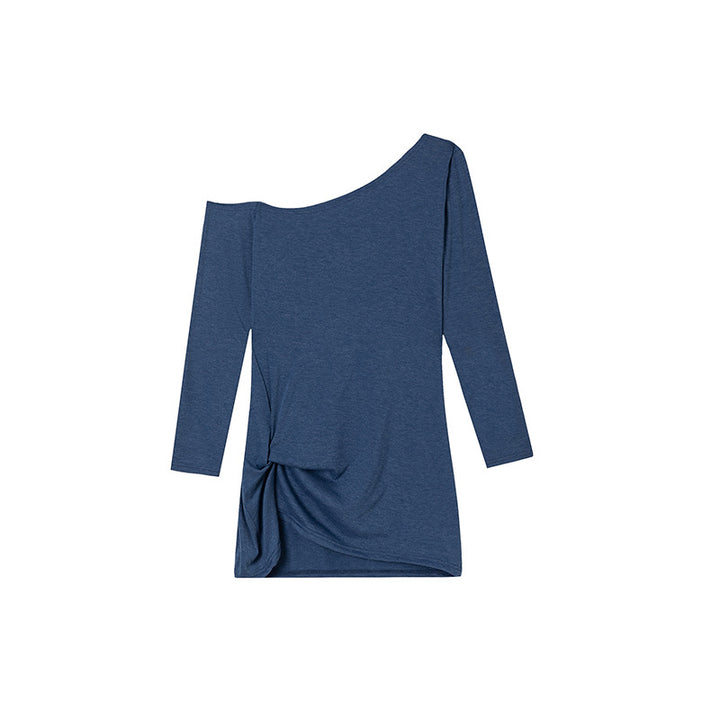 Dame asymmetrisk knude-front-top Stilla