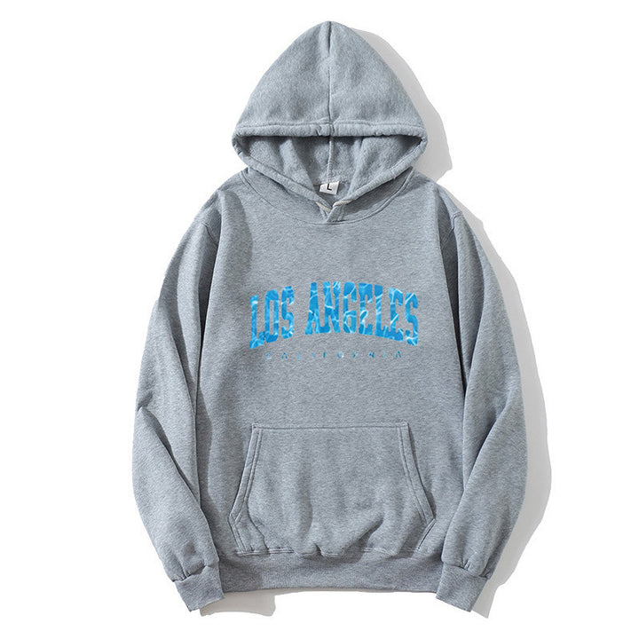 Kvinders hoodie med iøjnefaldende Los Angeles bogstaver Skovae