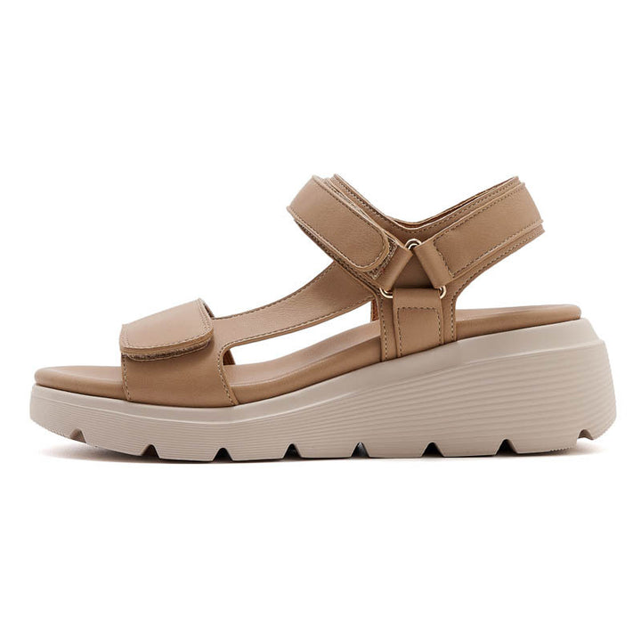 Dame Plateau-sandaler med justerbare remme og stødabsorberende sål Stilla