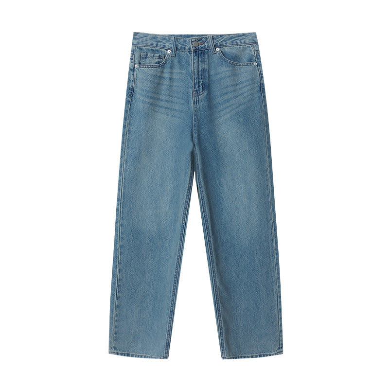 Kvindernes højtaljede bredskårne jeans Stilla
