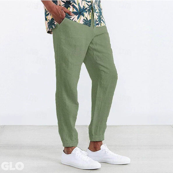 Herre løse Chino-bukser med elastisk talje og sidelommer Stilla