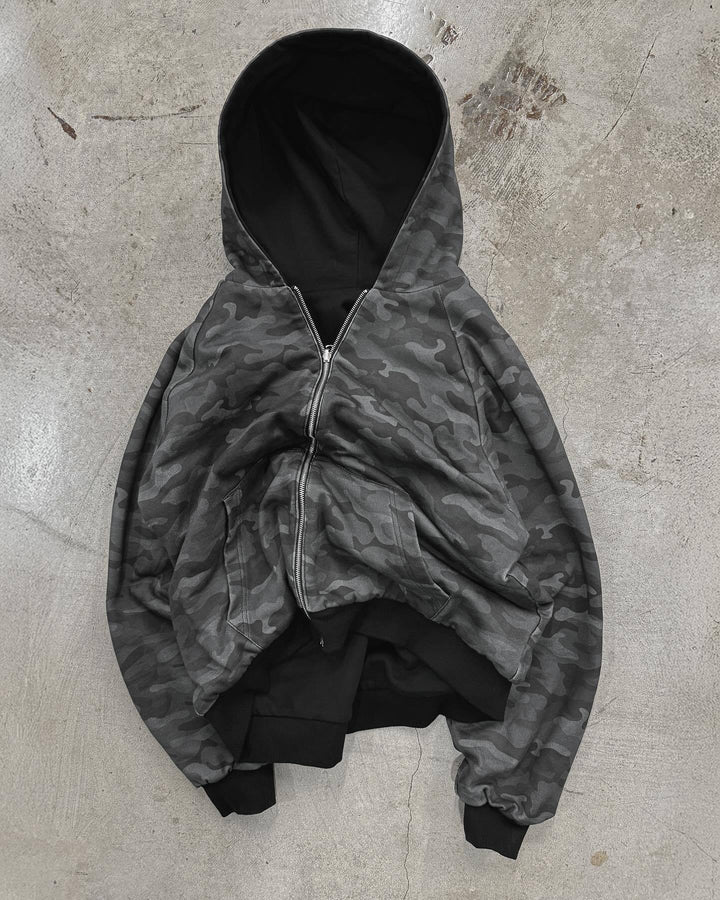 Kvinders hættejakke i moderne camouflage-design Stilla