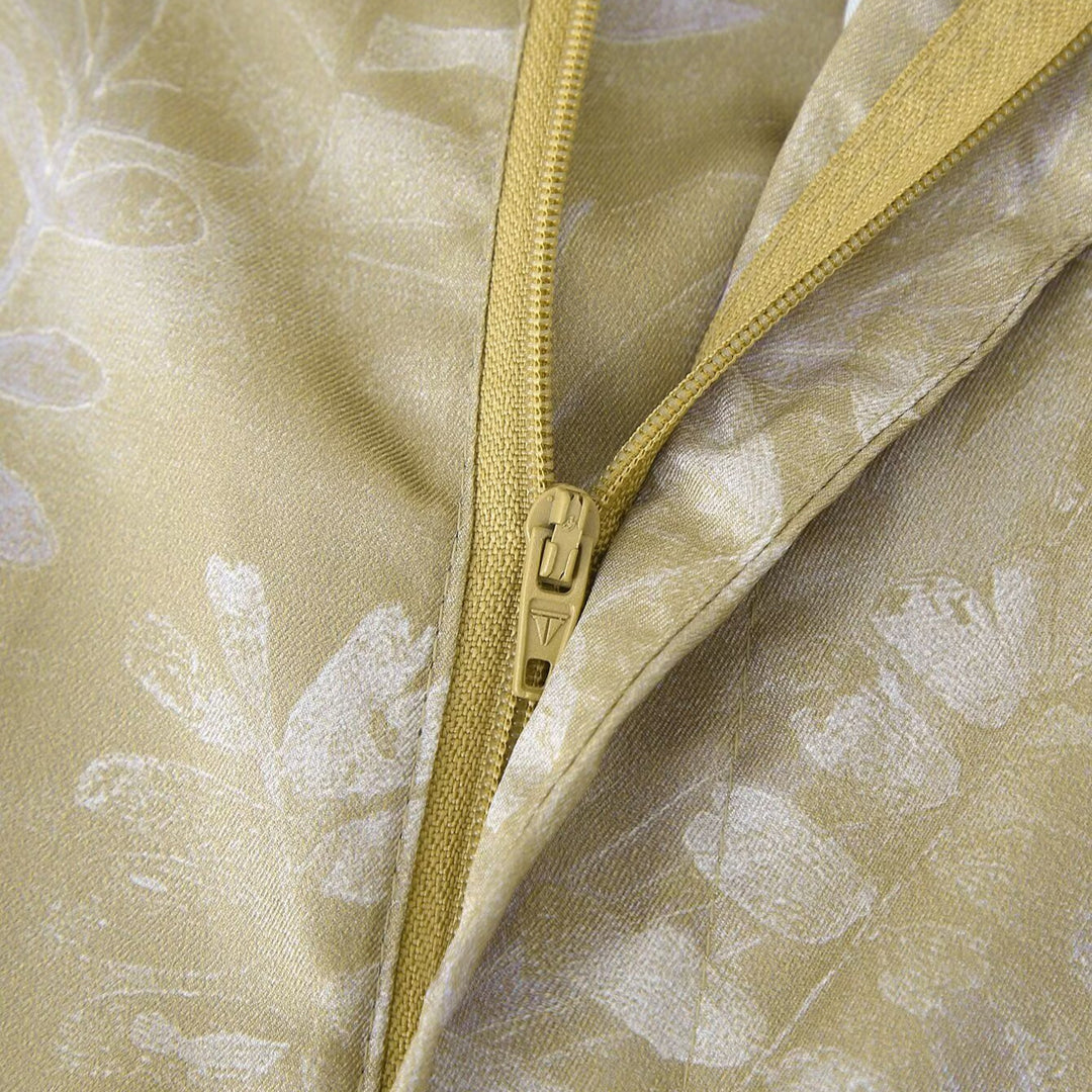 Dame Floral Print Vidde-Ben-Bukser Stilla