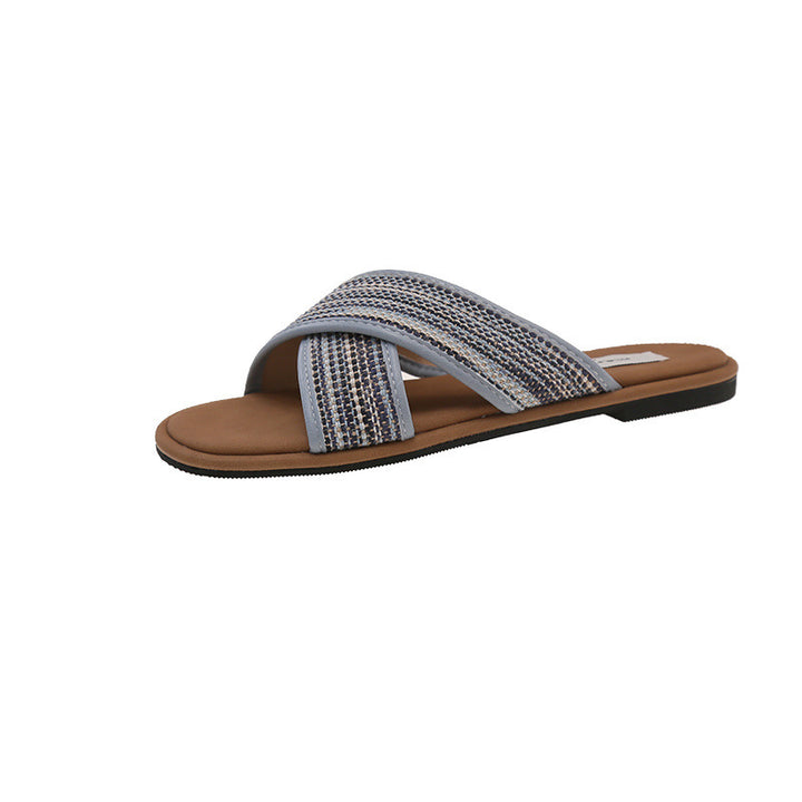 Femme Stilfulde Slip-On Remsandaler med Komfortabelt Remdesign Stilla