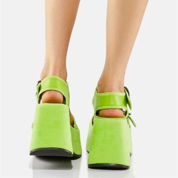 Femme Floral Dekoreret Plateau Sandaler Stilla