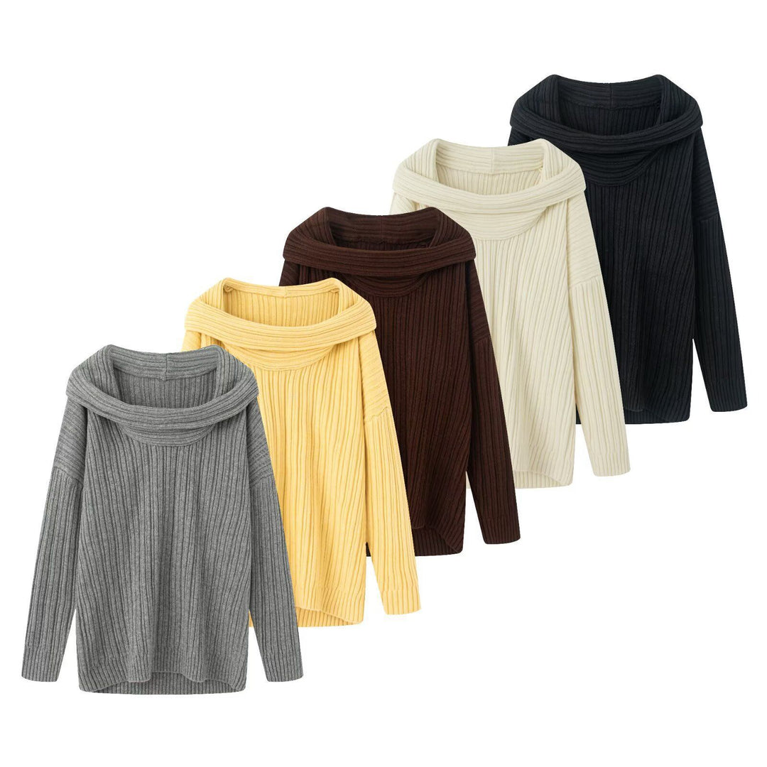 Kvinders chunky striktrøje med modevenlig turtle neck Stilla