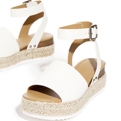 Dame espadrille-sandaler med justerbar rem og polstret sål Stilla