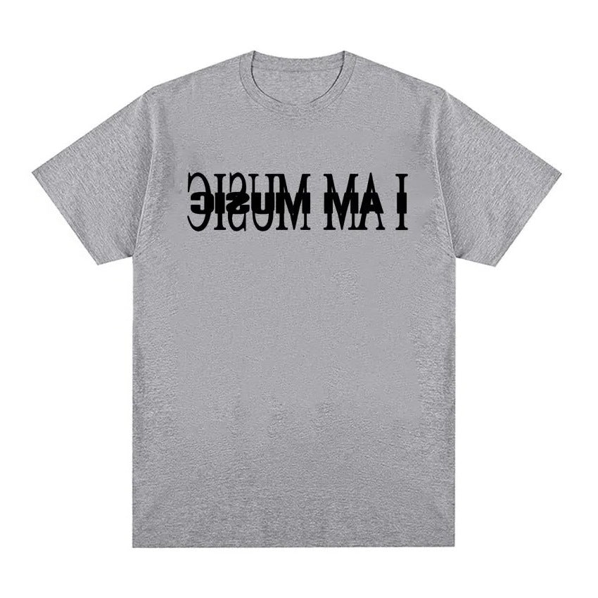 Dame T-Shirt med moderne typografi-tryk Skovae