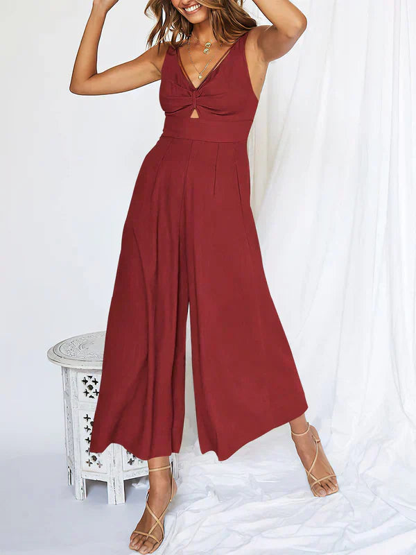 Stilla | Jumpsuits Med V-hals Og Udsnit