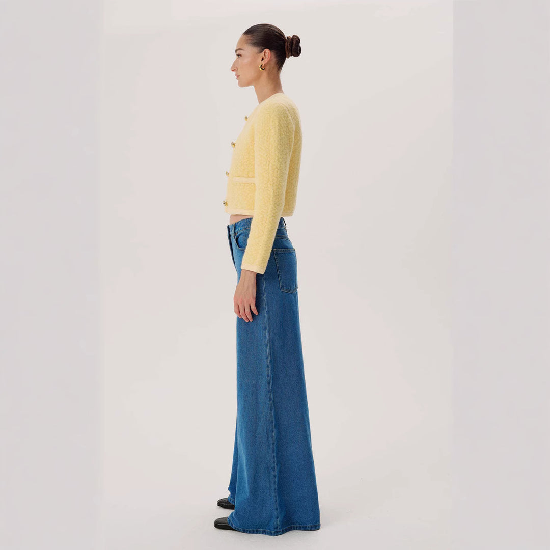 Dame Løs skåret Denim-bukser i moderne stil Stilla
