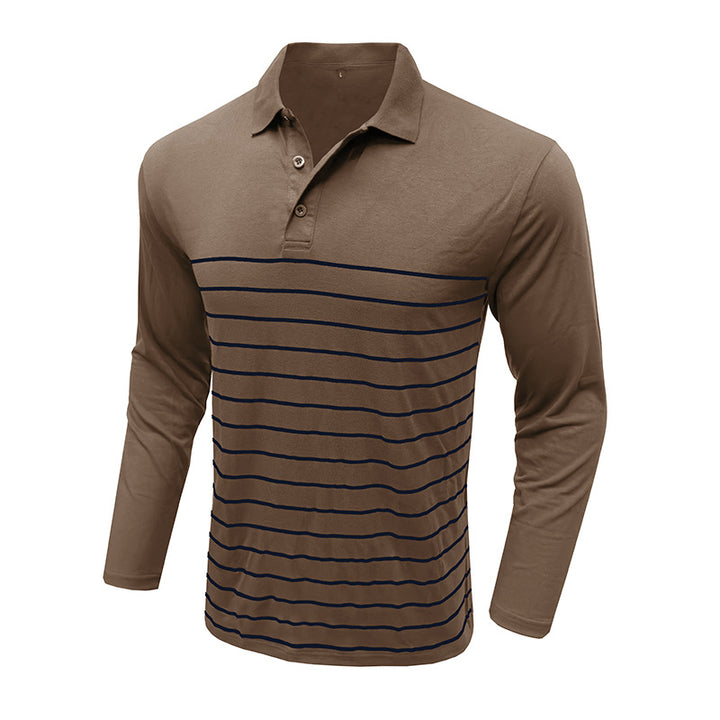 Herrer Langærmet Poloshirt Stilla