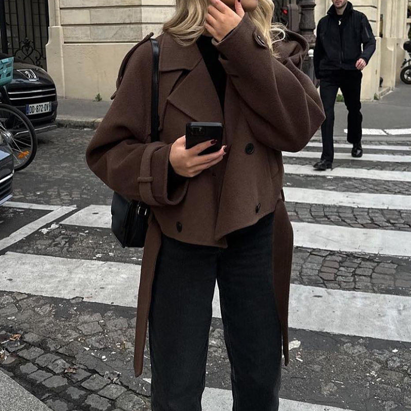 Dame Oversize Uld Blazerjakke Stilla
