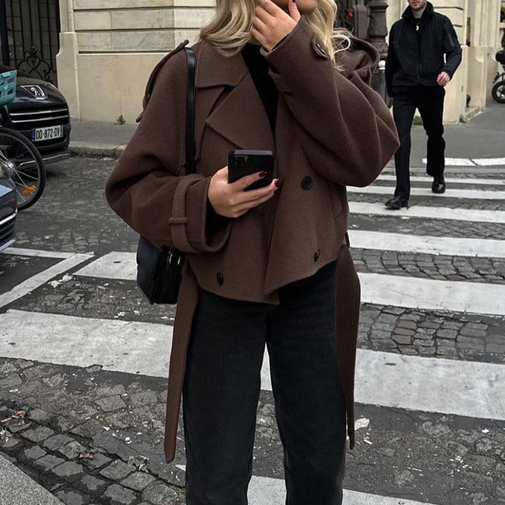 Dame Oversize Uld Blazerjakke Stilla