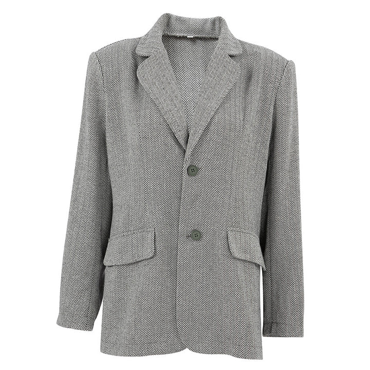 Dame Oversized Blazerjakke i uldblanding med elegant snit Stilla