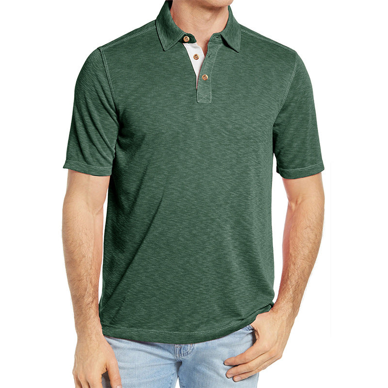Herrer Polo-Shirt med elegante knapper og blødt stof Stilla