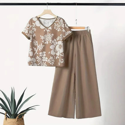 Femme Floral Print Lounge Sæt Stilla