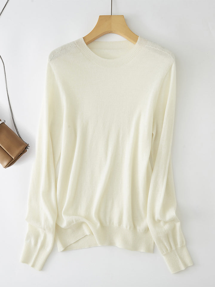 Femme Classic Relaxed Fit Strikpullover Stilla