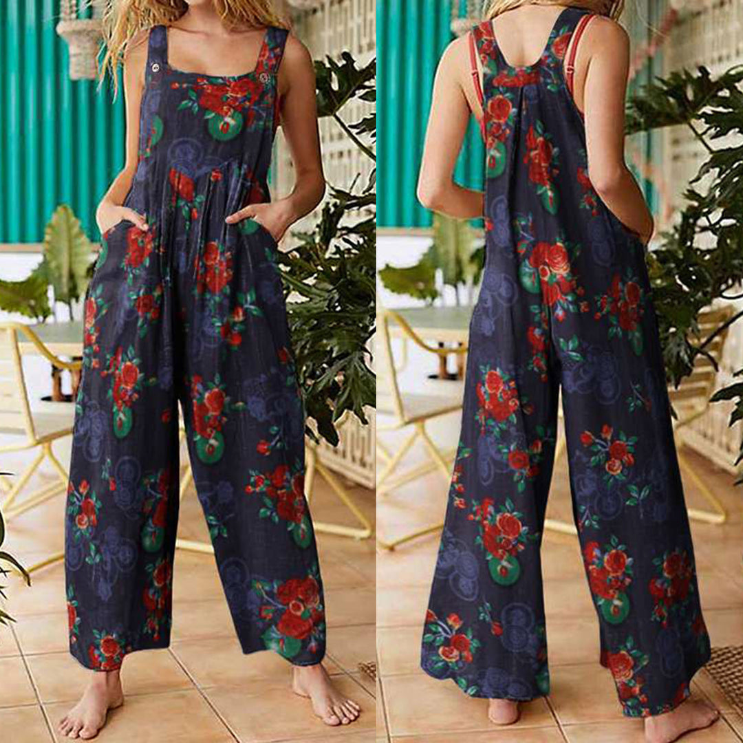 Femme justerbar stroppeskind jumpsuit Stilla