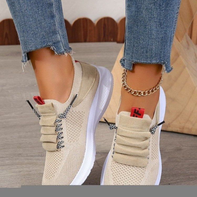 Dame Åndbare Løbesneakers med elastiske Snørredetaljer Stilla