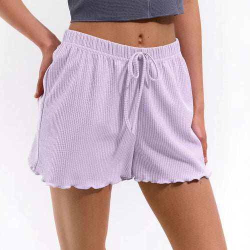 Dame Relaxed Fit Rynkebund Shorts Stilla