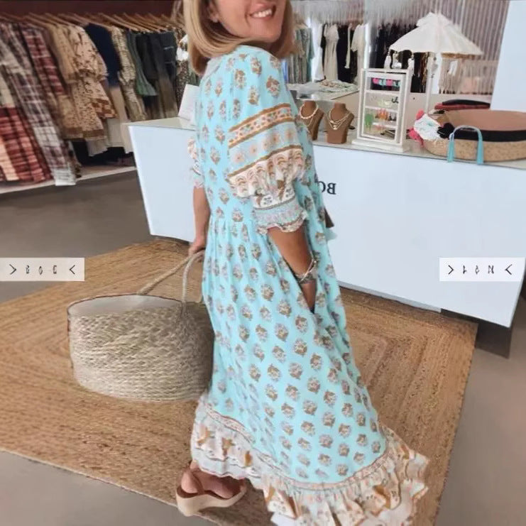Dame sommerkjole med elegante detaljer Stilla