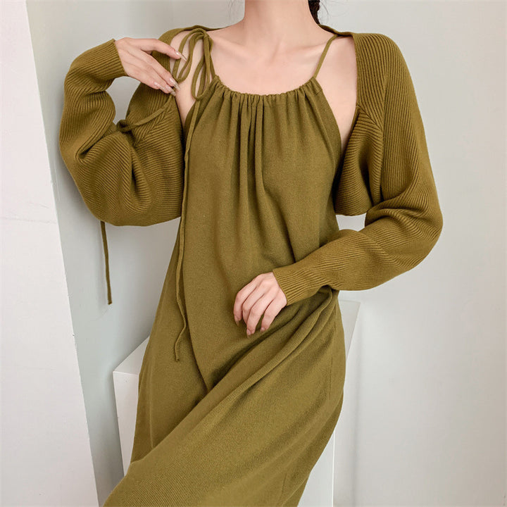 Femme Loose Fit Maxi Kjole med justerbare stropper Stilla