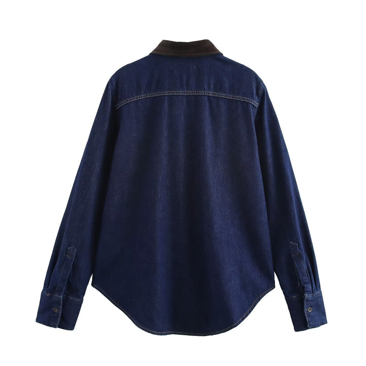 Stilla | Casual Forår Denim Skjorte Top
