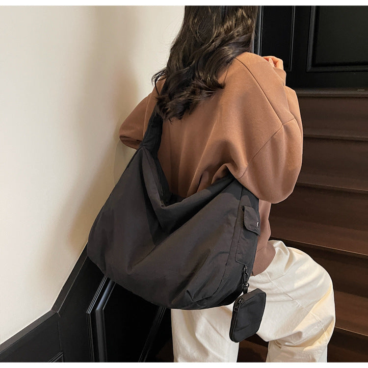 Femme Casual Blødt Stof Hobo Bag Stilla