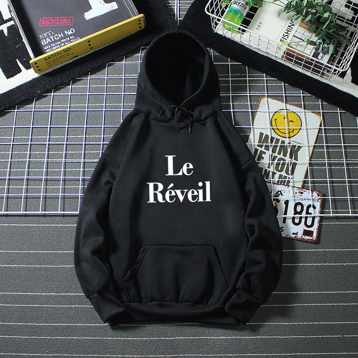 Dame hoodie med stilfuld tryk Skovae