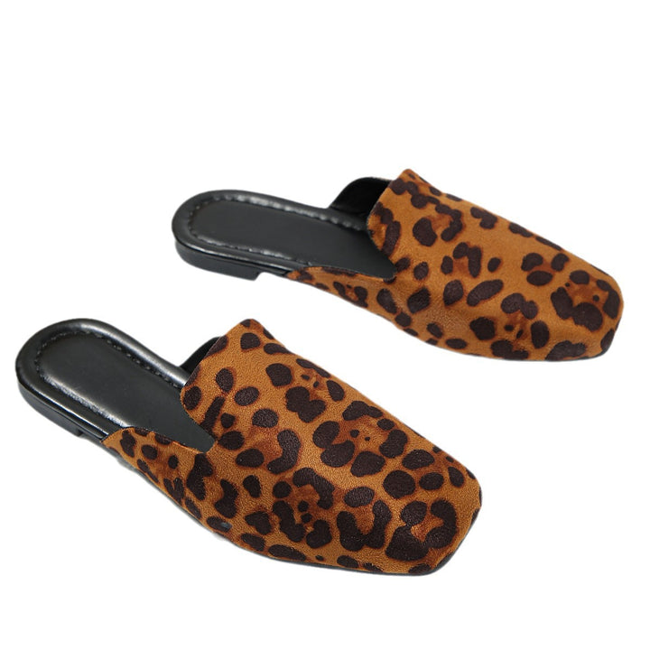 Dame Mønstrede Clogsandaler med chic Leopardsprint og fleksibel Sål Stilla