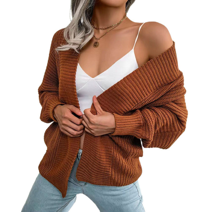 Femme Behagelig Oversized Strikket Cardigan Stilla