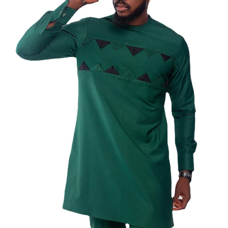 Herre moderne longsleeve skjorte med iøjnefaldende design Stilla