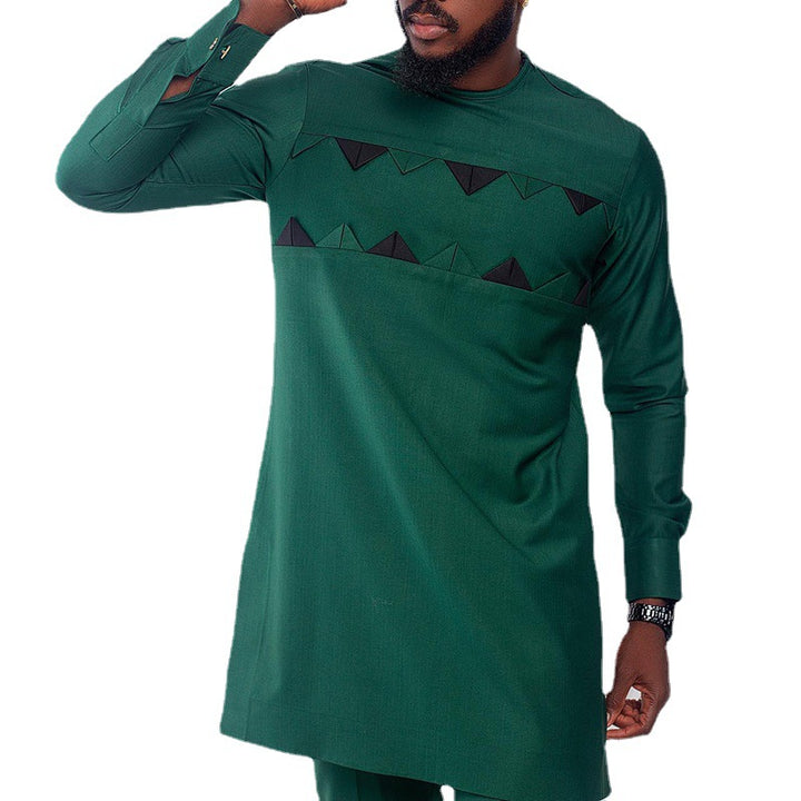 Herre moderne longsleeve skjorte med iøjnefaldende design Stilla