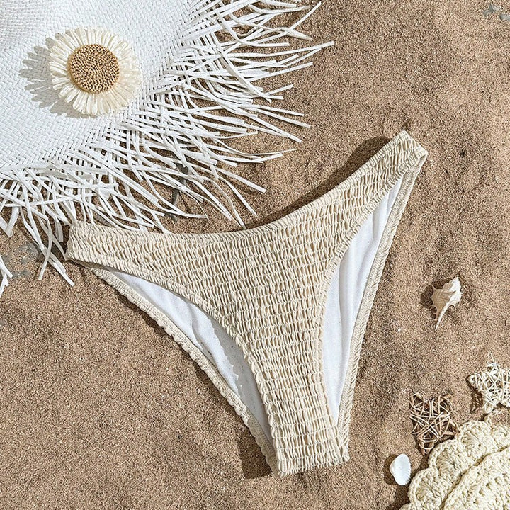 Dame bikini shorts med raffineret flæse design Skovae