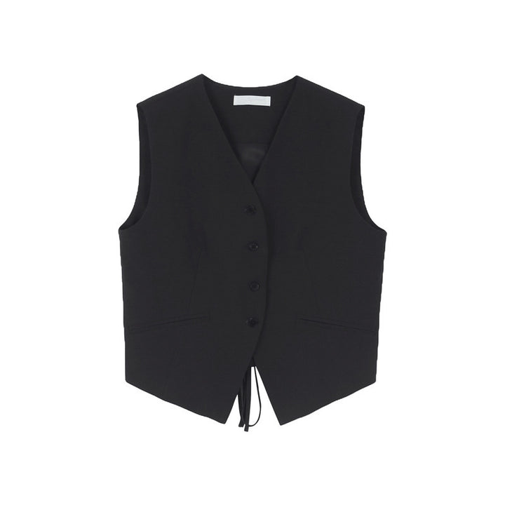 Dame elegant High-Waist Palazzo-bukser med plisseringer og praktiske lommer Stilla