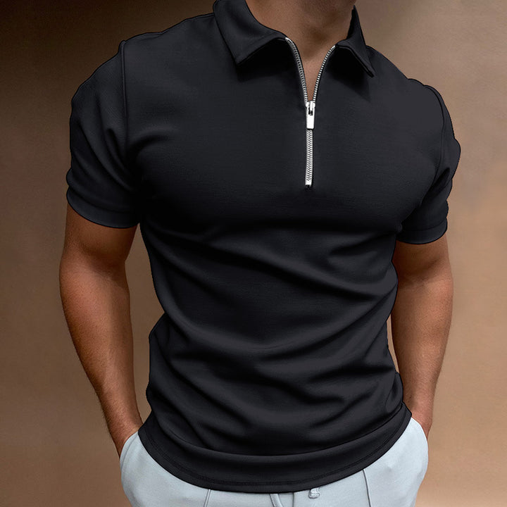 Herre poloshirt med lynlås Stilla