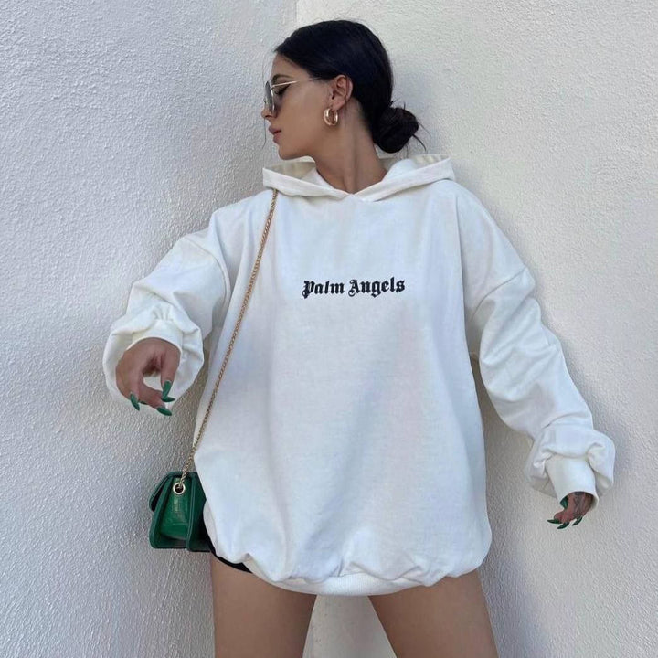 Kvindernes Oversized Hoodie med Kængurulomme Stilla