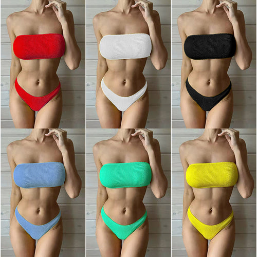 Femme Stropløst Klassisk Bikini-Sæt Stilla