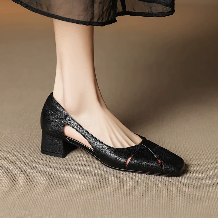 Damer Elegante Blokhæle Slingback Sko Stilla