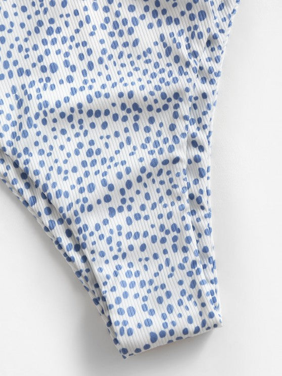Dame Floral Print Bandeau Badetøj Stilla