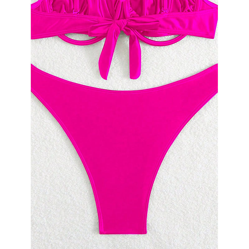 Dame Push-Up-Bikini med elegant design og justerbare stropper Skovae