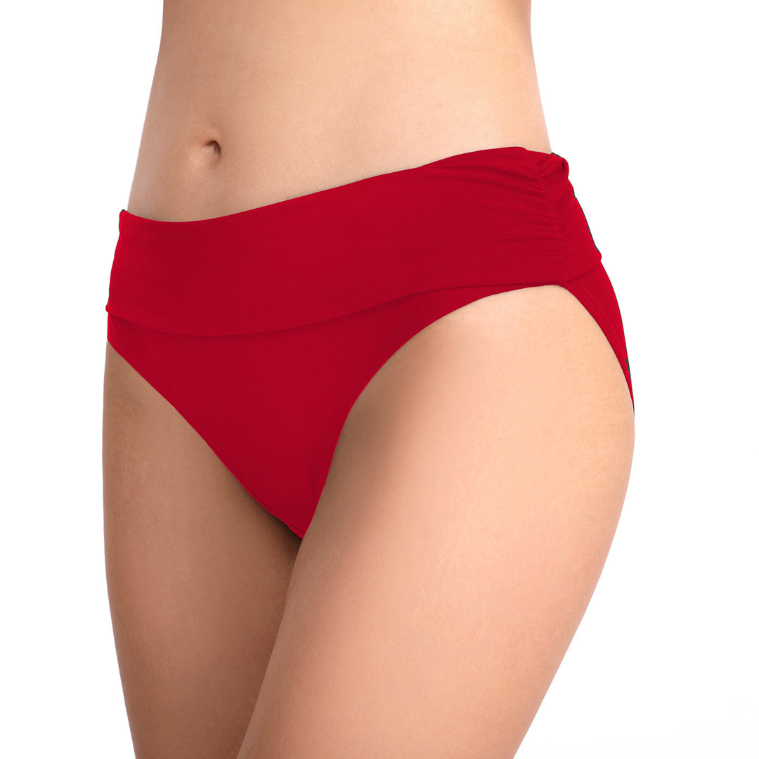 Dame Høj talje Badeshorts med elegant flæseindsats Stilla