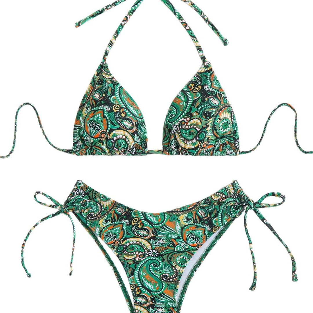 Femme Triangle Bindefront Bikini Sæt Stilla