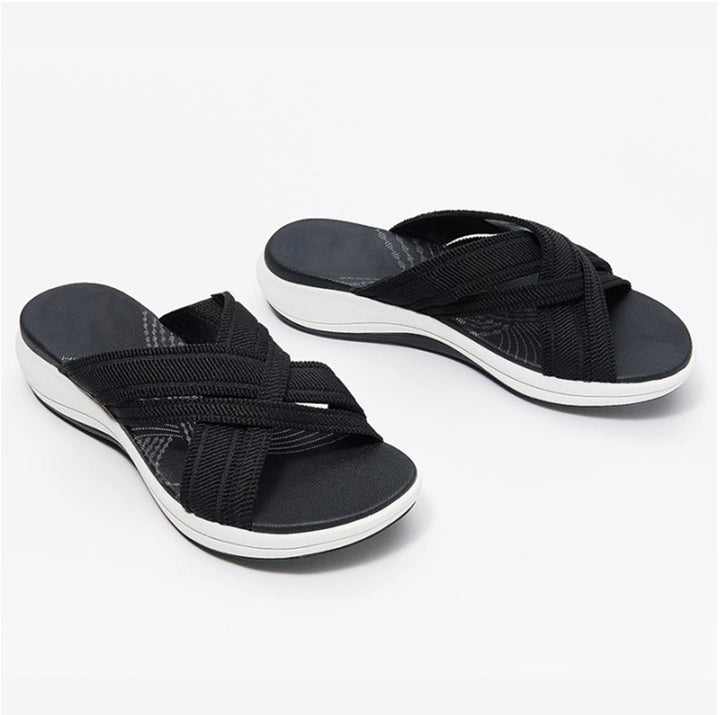 Dame komfort-sandaler med justerbare stropper og ergonomisk fodseng Stilla