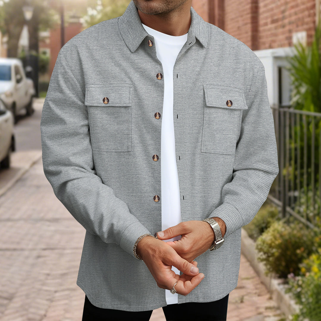 Herrer mode overshirt med praktiske lommer Stilla