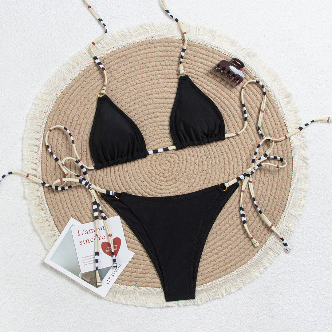 Dame Triangel Bikini med justerbare sidebånd Skovae