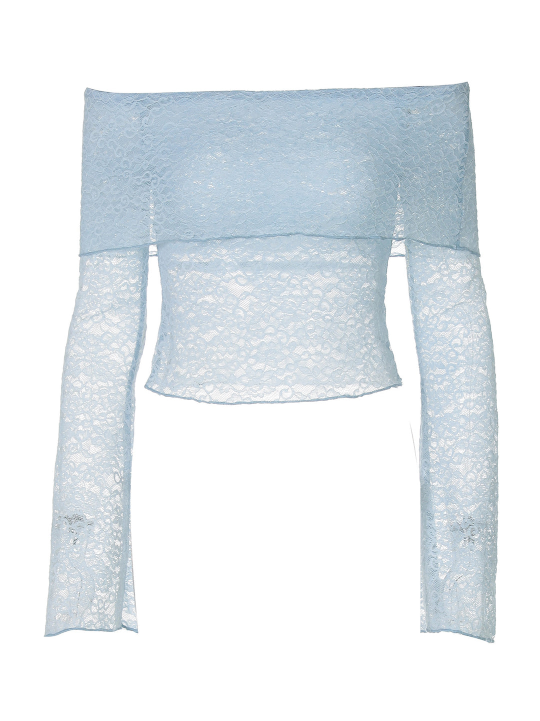 Dame spidstop med off-shoulder design og bredt udfoldede ærmer Stilla