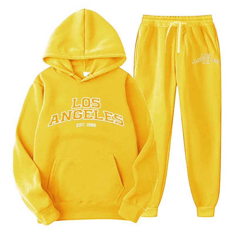 Kvindernes Sporty Hoodie og Joggingbukser Sæt Skovae