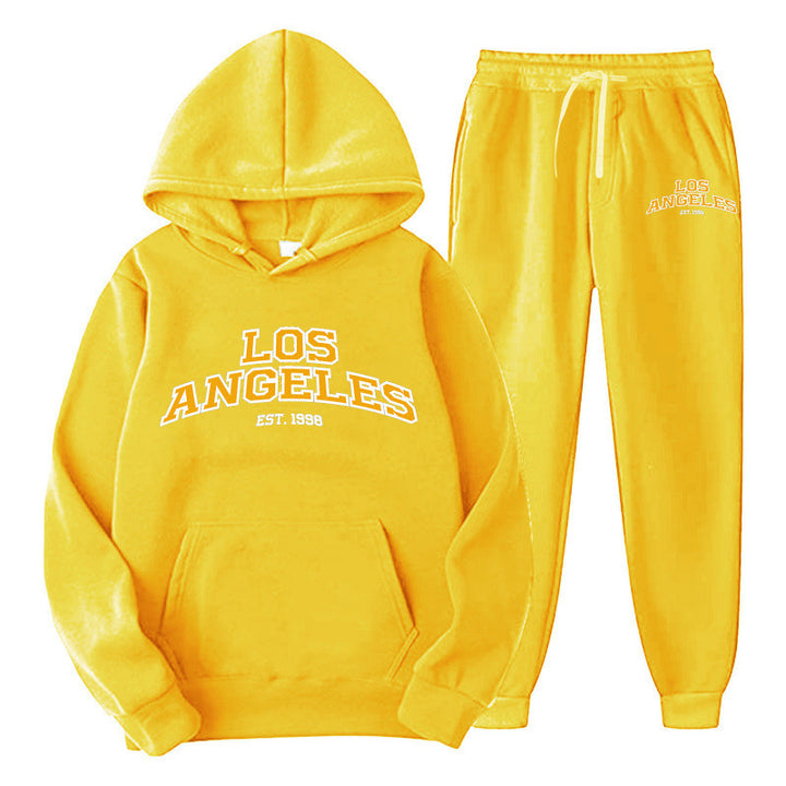 Kvindernes Sporty Hoodie og Joggingbukser Sæt Skovae